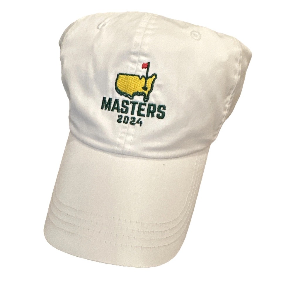 Masters 2024 Golf Hat Ahead Classic Fit White Adjustable Cap